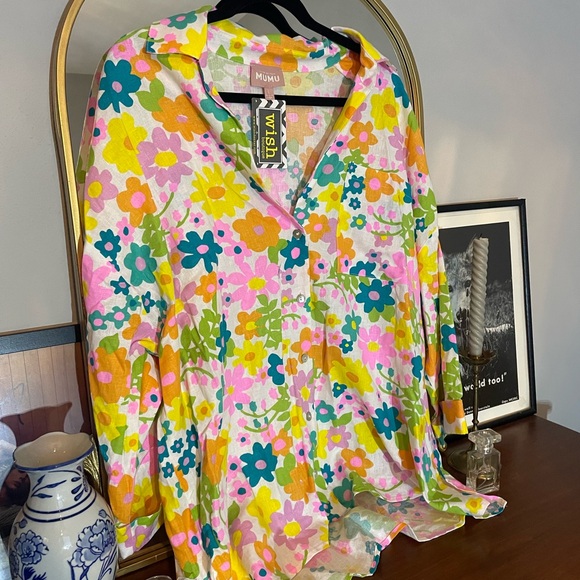 Show Me Your MuMu Tops - Show Me Your Mumu Floral Weekday Petal Pop Button-Up Shirt
